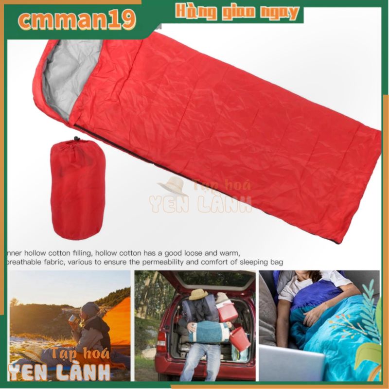 Hàng HOT GoWildCamping Mùa hè mỏng phần ngoài trời túi ngủ người lớn đơn cắm trại cắm trại du lịch nghỉ trưa trong nhà túi ngủ siêu nhẹ