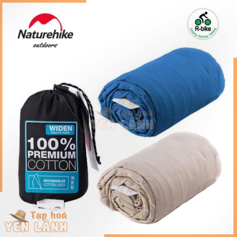 Túi ngủ mỏng cotton phù hợp mùa Hè-Thu du lịch dã ngoại ngủ trưa văn phòng Naturehike NH15S012-E