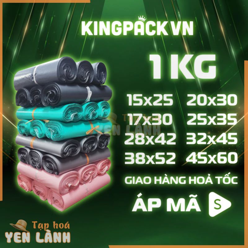 [1KG] Túi Niêm Phong Đủ Size KINGPACK Giao Hỏa Tốc, Sỉ Số Lượng Lớn – CB01