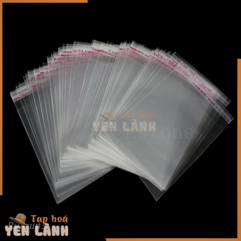 Bộ 100 túi nylon dán mép 8x12cm 3.1 “X4.7”