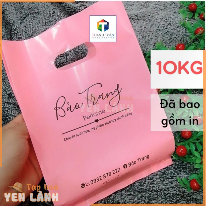 In túi nylon theo yêu cầu , bao bì giá rẻ , đựng mĩ phẩm , túi trắng cho quán hoa quả , Shop quần áo