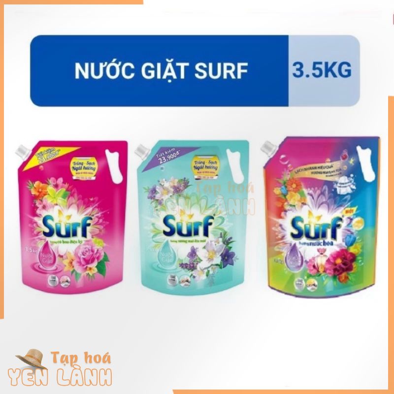 Nước Giặt Surf Túi 3.3Kg/ 3.1Kg