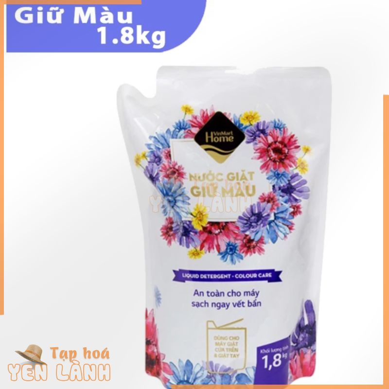 Nước giặt VinMart Home giữ màu túi 1.8kg