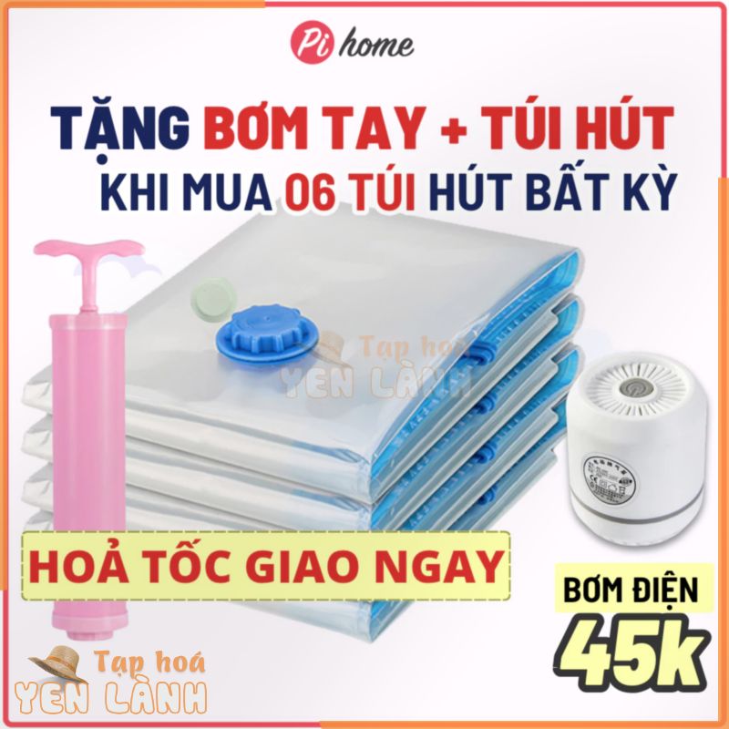 Túi hút chân không đựng quần áo, chăn gối chất liệu PA-PE máy hút chân không chất lượng vượt trội