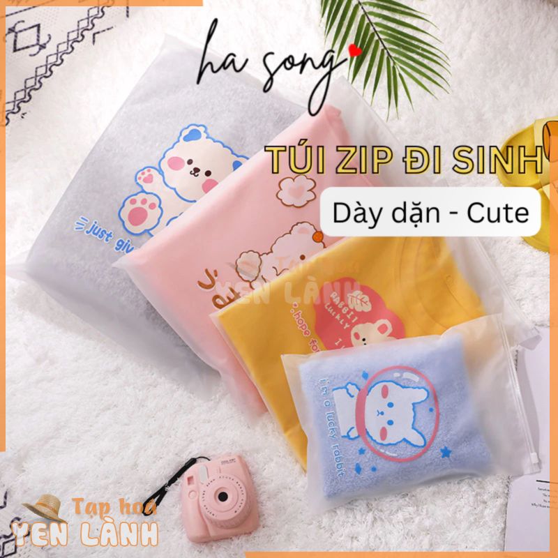 Túi zip đựng quần áo cute đựng đồ du lịch ,phân loại quần áo chất liệu nhựa PE cao cấp 333