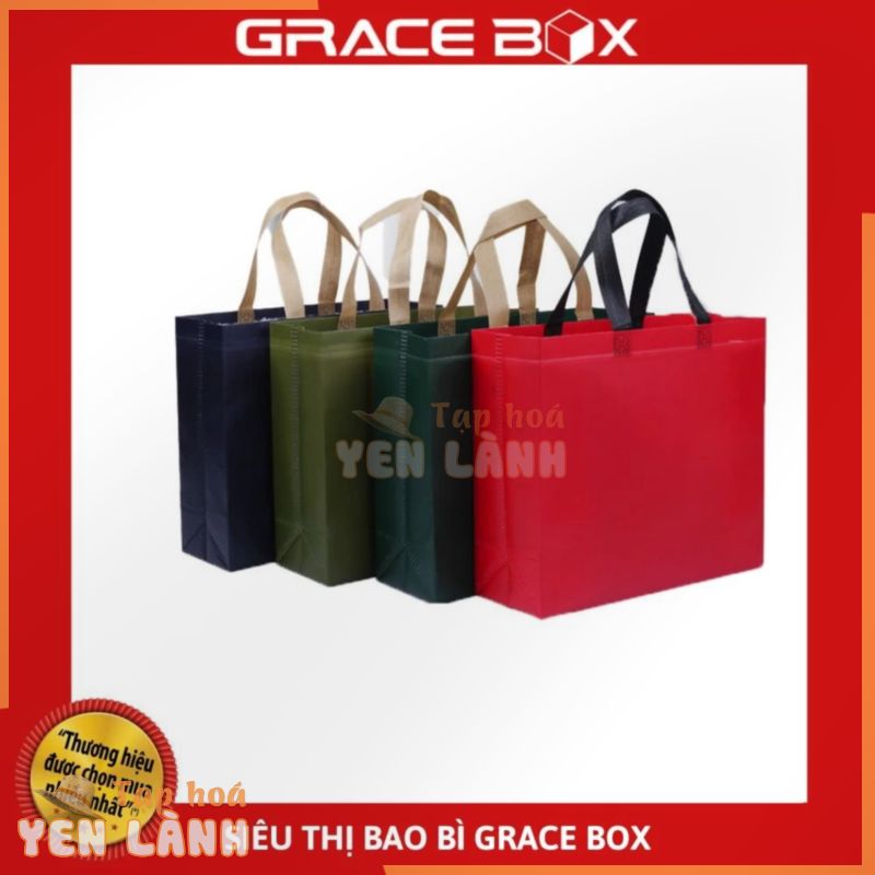 Túi Vải Không Dệt Cáng Màng PP Chống Thấm Form Ngang Siêu Chắc Chắc – Siêu Thị Bao Bì Grace Box