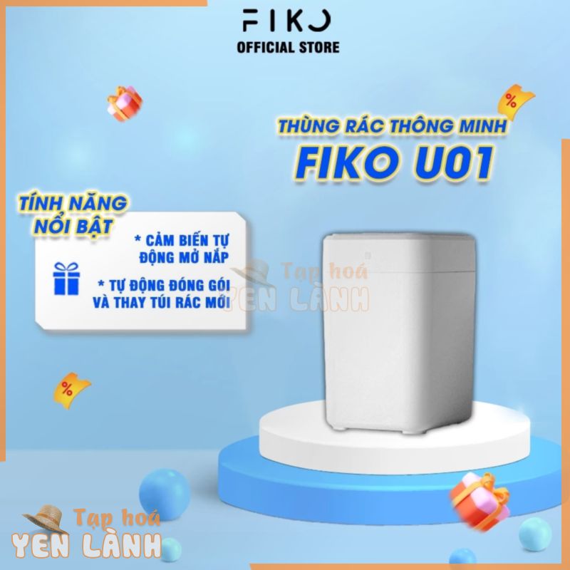 Thùng rác thông minh tự thay túi rác FIKO U01