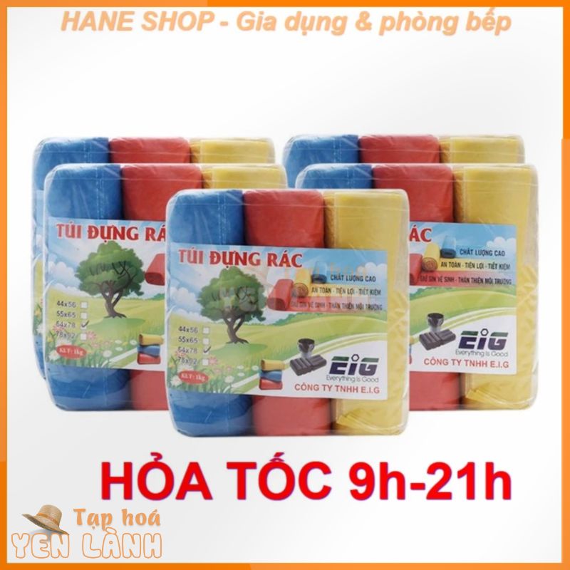 [Chọn Size] 1kg Túi đựng rác tự phân hủy đủ size đại trung tiểu (1kg 3 cuộn ) (riêng size Cực đại 1KG 2 cuộn)