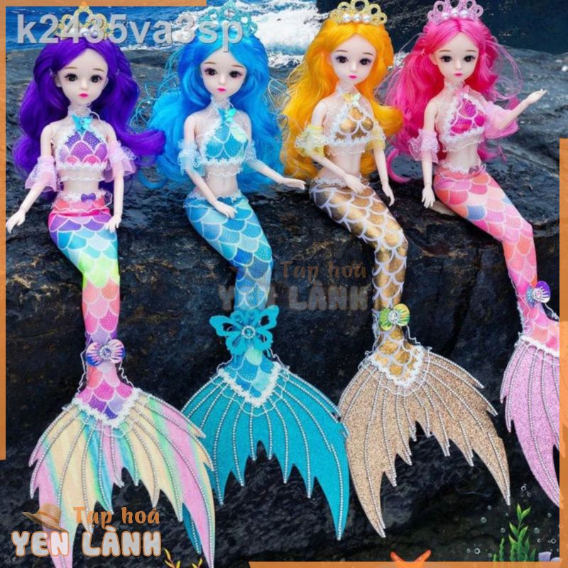 Nàng tiên cá Công chúa nhỏ quỷ Tiên búp bê Barbie trẻ em cô gái net người nổi tiếng làm bằng tay búp bê quà tặng sinh nh