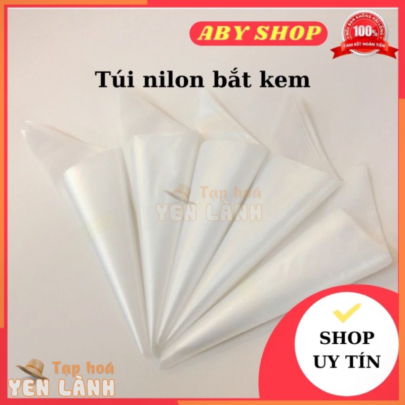 Túi nilon bắt kem ⚡ GIÁ TỐT ⚡ 50gram – khoảng 15 cái túi tam giác thường dùng để viết chữ, trang trí