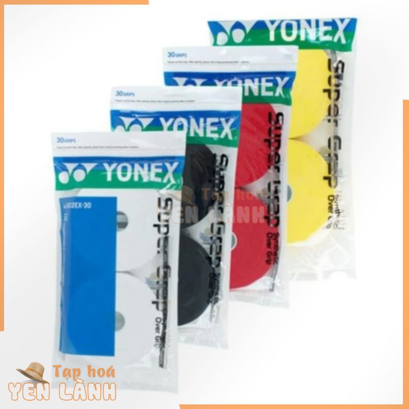 Cuốn Cán Vợt Yonex Chính Hãng Túi 30 Cái, Dùng Chơi Tennis, Cầu Lông Và Các Môn Thể Thao Khác