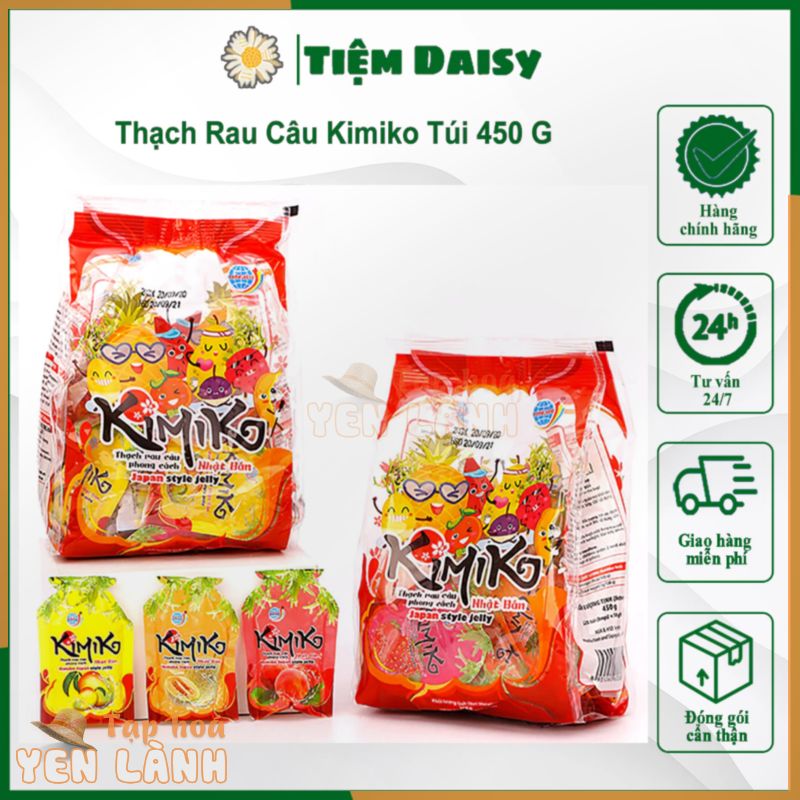 Thạch Rau Câu Long Hải Phong Cách Nhật Bản Kimiko Túi 450 G