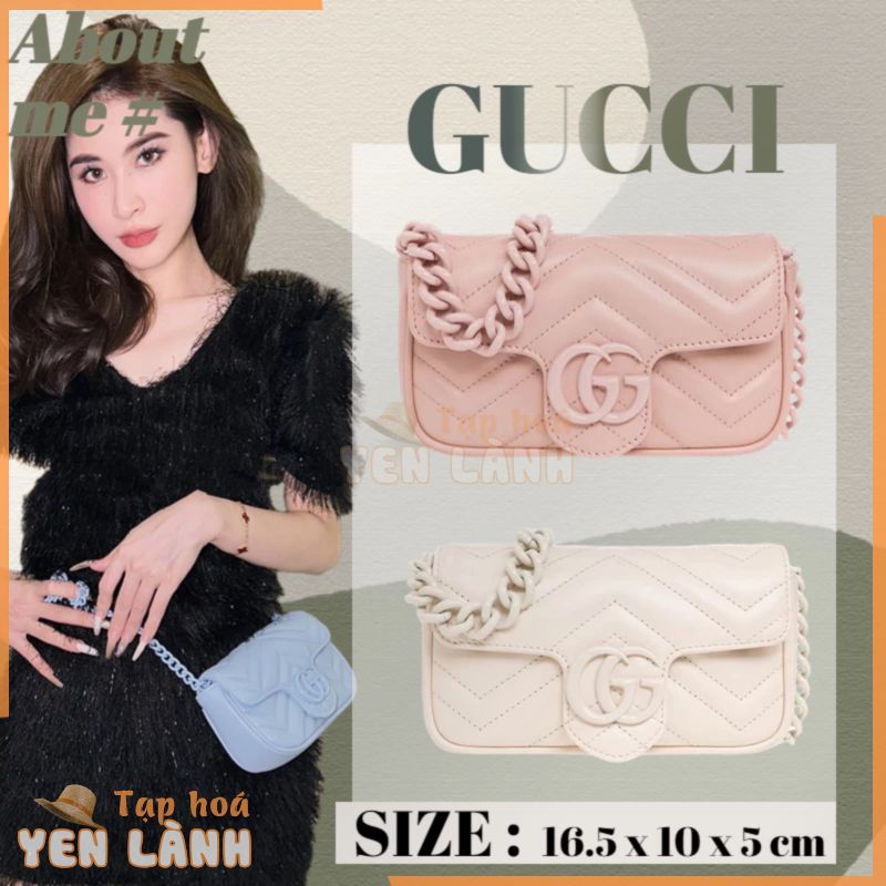 Túi Thắt Lưng Gucci GG Marmont Macaron Mini Lady