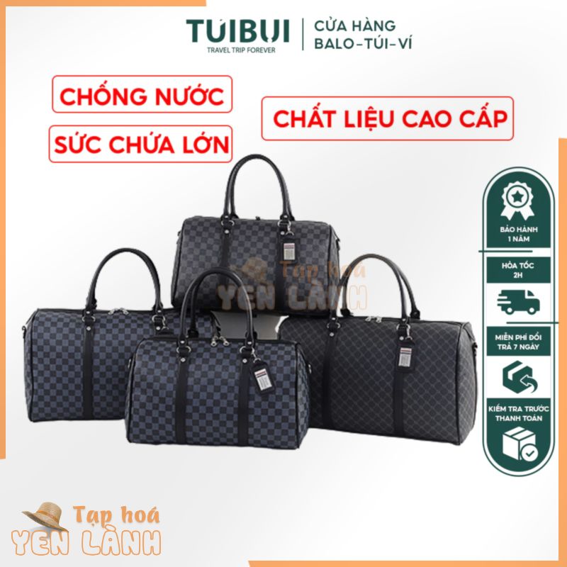 Túi trống du lịch thể thao da PU cao cấp chống nước phong cách sang trọng lịch