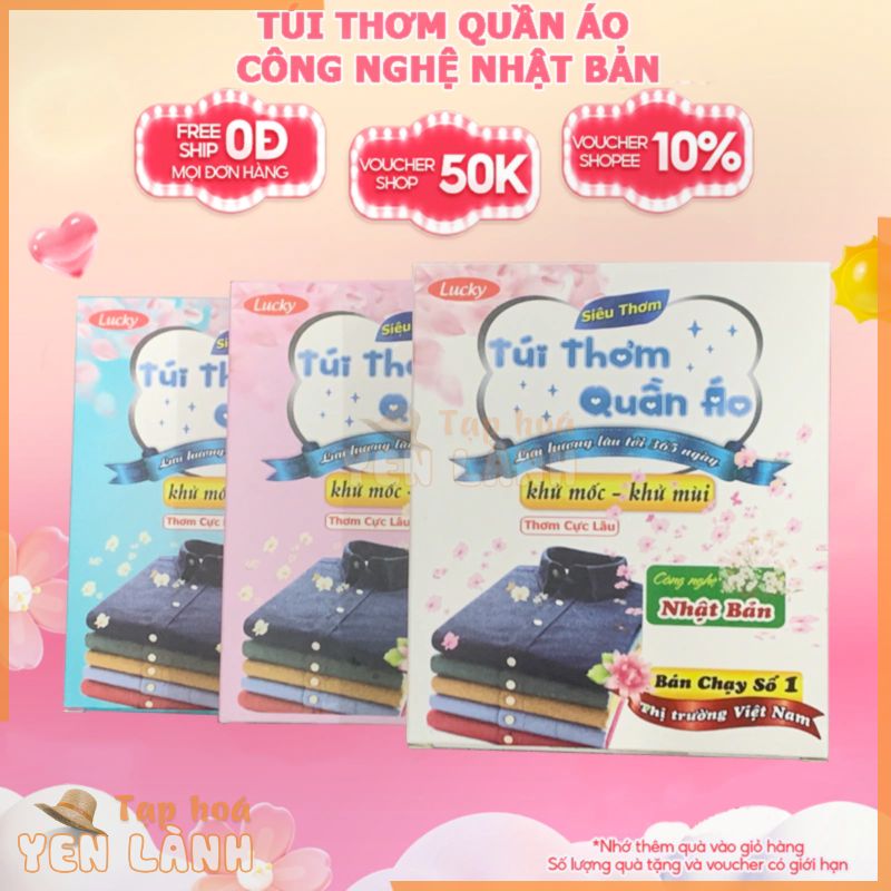 Túi Thơm Quần áo Nhật Bản – Hương Thiên Nhiên – Chống mốc, Chống Côn Trùng Lưu hương