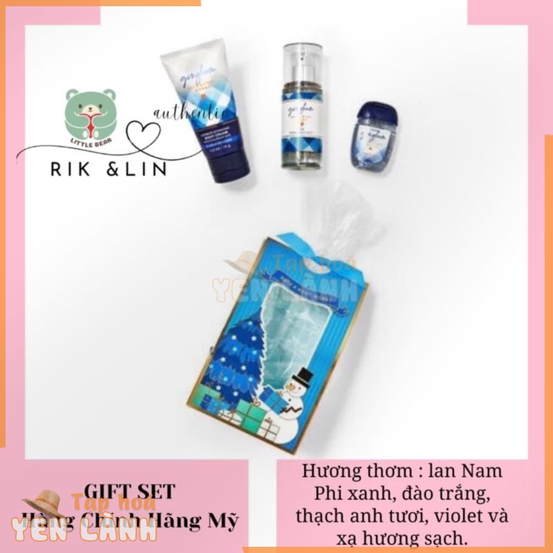 Auth_ GINGHAM_ GIFT SET TÚI 3 MÓN XỊT THƠM BODY MIST TOÀN THÂN USA