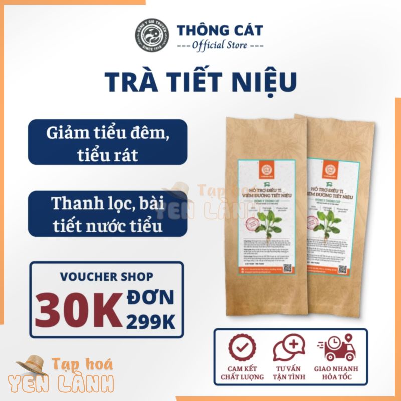 Trà viêm đường tiết niệu THÔNG CÁT HCM, Trà túi lọc hỗ trợ bổ thận tráng dương, thanh lọc cơ thể, giảm tiểu đêm