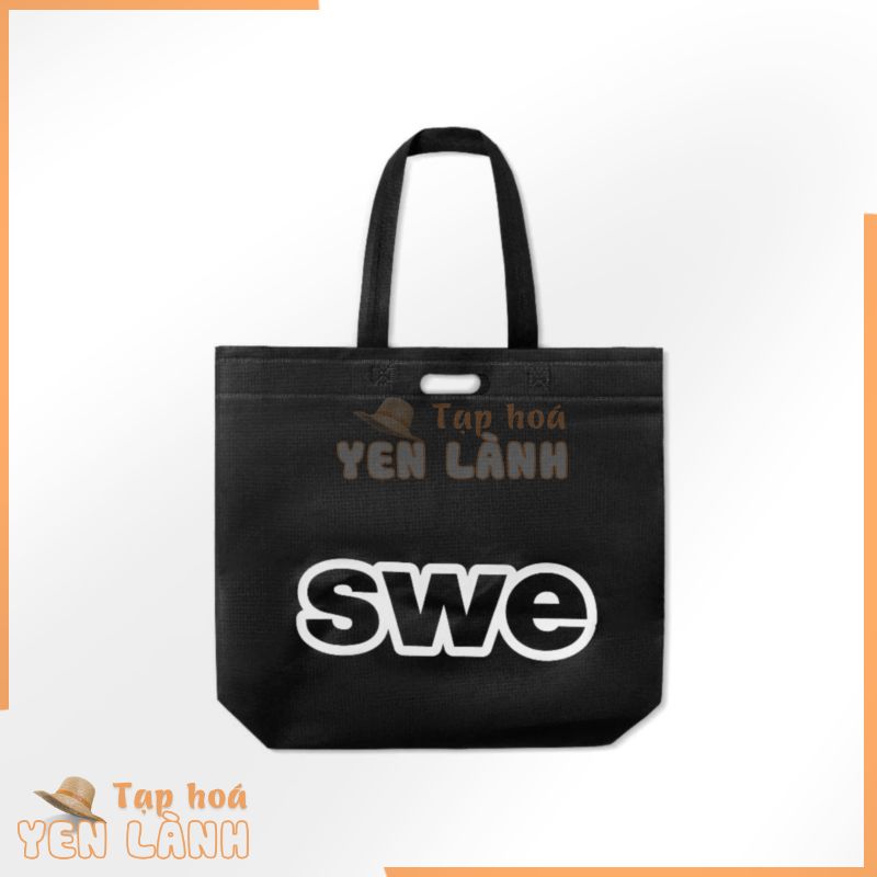 Túi Tote Quà Tặng Unisex SWE TOTE GIFT – Trắng/Đen