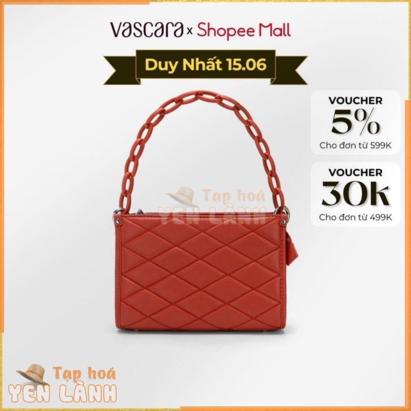 [Flash Sale 22H – 24H | 15.06] Vascara Túi Tote Quai Xích May Chần Bông Hình Thoi – TOT 0118