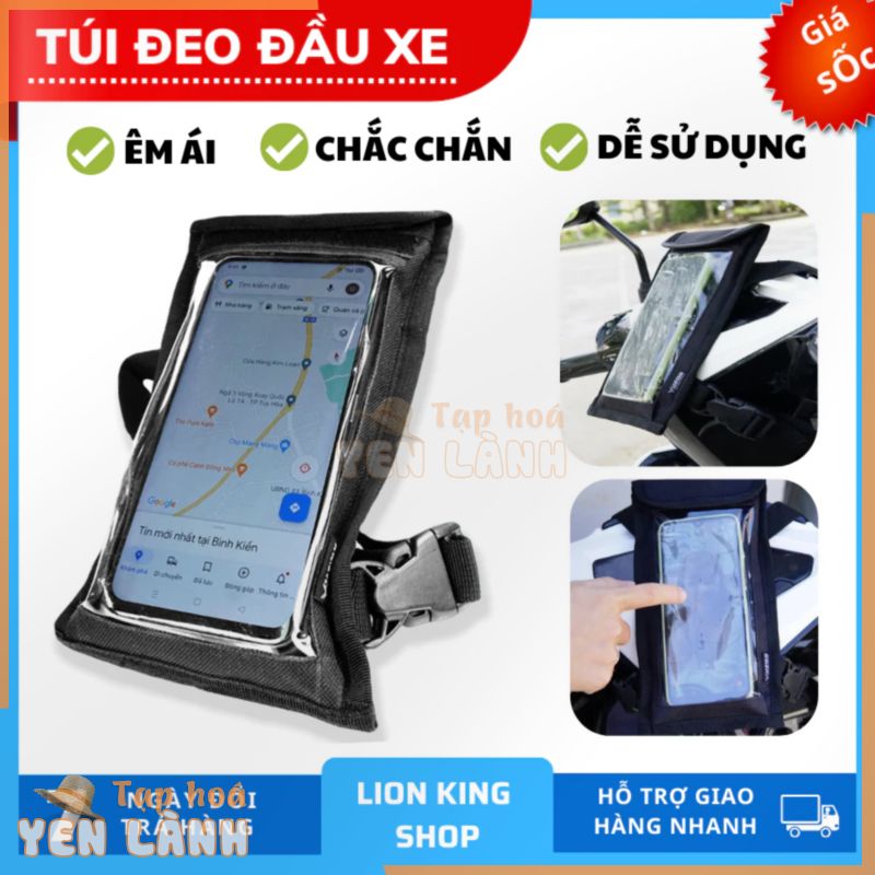 Túi treo đầu xe máy,treo ghi đông chống giật mất điện thoại,xem Google Map,túi treo xe máy mini chứa vật dụng tiện lợi.