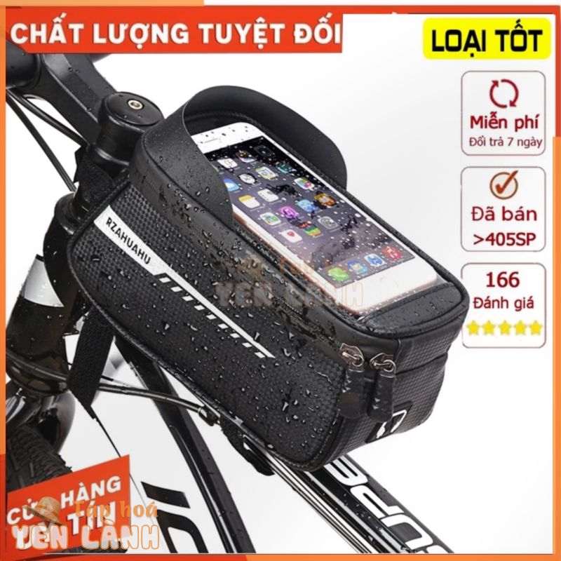 Túi treo sườn xe đạp thể thao để điện thoại hàng cao cấp túi đeo khung ghi đông trước đựng dụng cụ chống nước RZAHUAHU