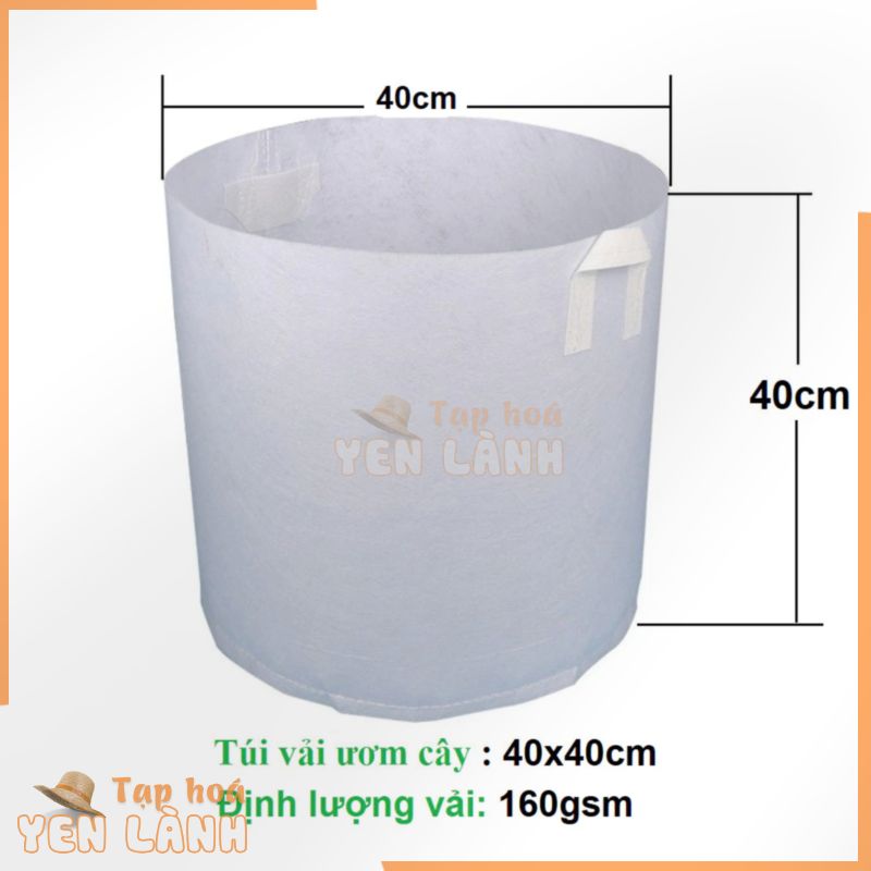 COMBO Túi vải địa trồng cây 2 quai xách kích thước 40x40cm (Hàng thanh lý)