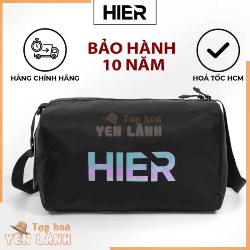 Túi trống du lịch thể thao tập gym chính hãng HIER Reflective logo phản quang Giỏ đeo chéo cỡ nhỏ chống nước