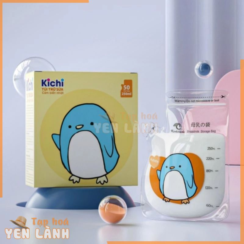 Hộp 50 Túi Trữ Sữa Kichilachi 100ml, 120ml, 150ml, 200ml, 250ml – Có Khóa Zip Chắc Chắn Chống Rò Rỉ