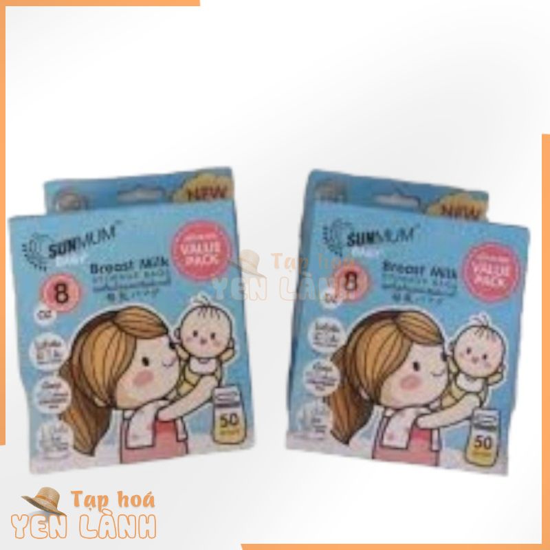 TÚI TRỮ SỮA MẸ SUNMOM 50PCS THÁI LAN