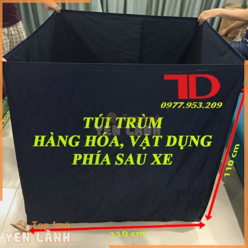 Túi trùm hàng hóa sau xe máy, Túi trùm chuyên dụng cho hàng hóa 1.1×1.1m