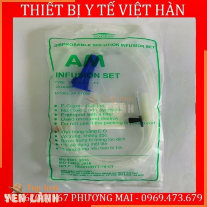 Dây truyền dịch y tế An Phú – Dây truyền dịch có kim bướm – túi 25 chiếc