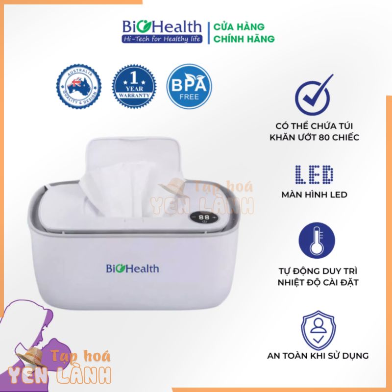 Máy Làm Ấm, Ủ Ẩm Khăn Ướt Đa Năng – Có Thể Chứa Túi Khăn Ướt 80 Chiếc – Chính Hãng Biohealth BH8900