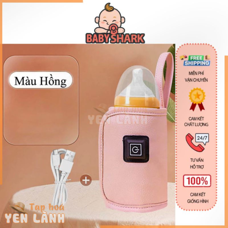 Túi Ủ Sữa Di Động Warm Bear Cao Cấp Cho Bé Chất Liệu Da Cao Cấp Túi Hâm Sữa Thông Minh Có Sạc USB Tiện Lợi An Toàn