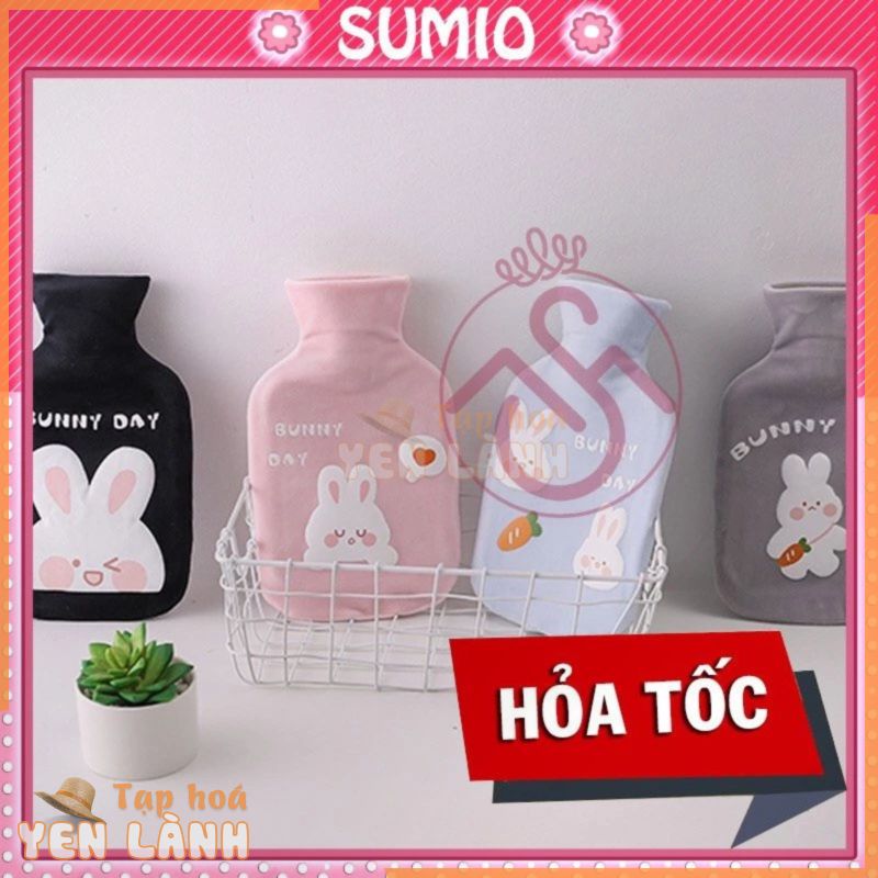 Túi chườm bụng kinh nóng lạnh sưởi giữ ấm chườm đá giữ nhiệt Sumio cho nam nữ quà tặng bạn gái ý nghĩa vải nhung