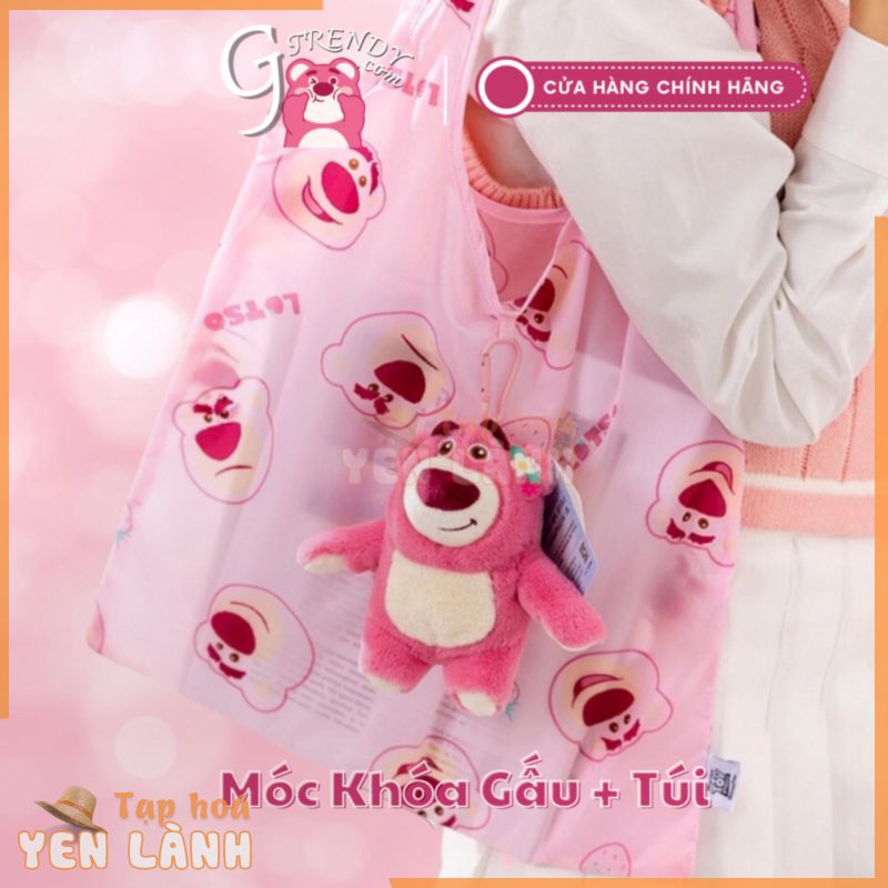 [CHÍNH HÃNG] Móc Khóa+Túi Vải Gấu Lotso Gấu Pooh GTRENDY