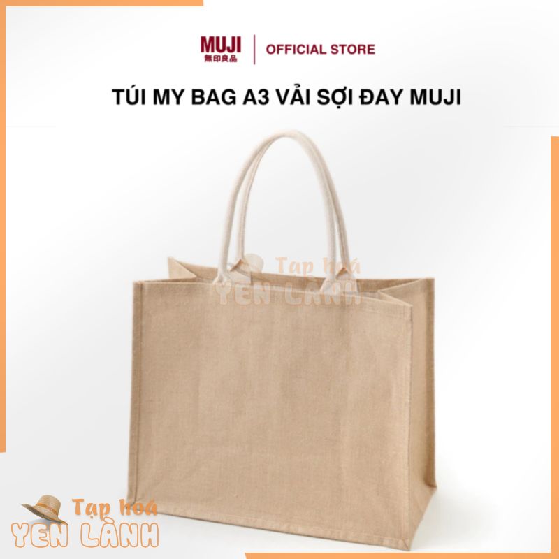 Muji Túi My Bag A3 Vải Sợi Đay