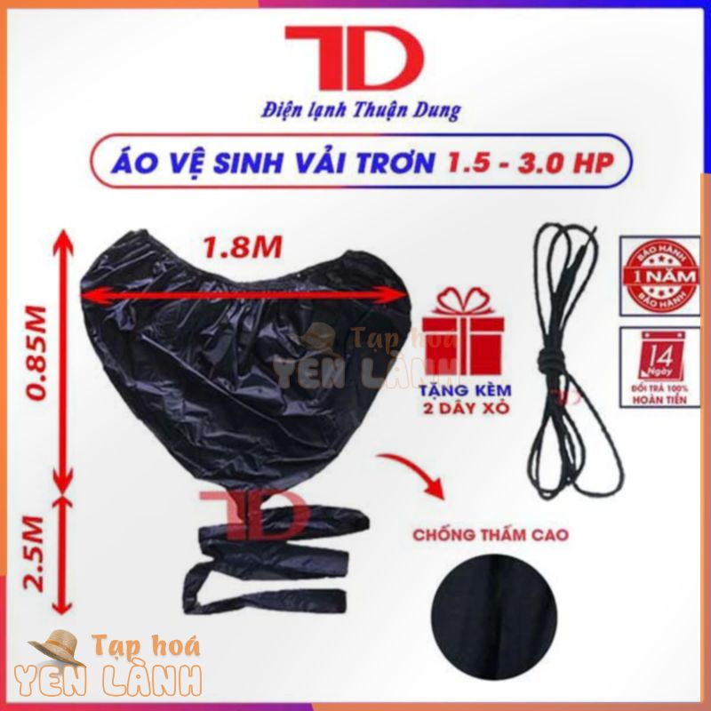 Túi vệ sinh, áo vệ sinh máy lạnh treo tường âm trần vải dù chống thấm tổ ong cao cấp TD01 TẶNG KÈM DÂY XỎ Điện lạnh Thuậ