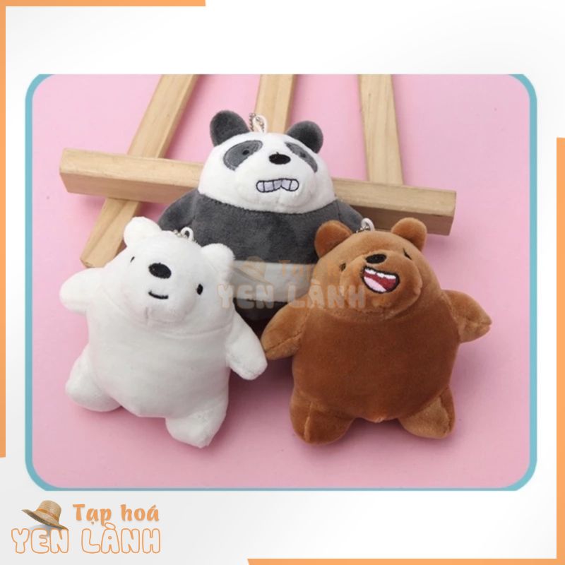 MÓC TREO TÚI – 3 chú gấu – We bare bear – phụ kiện balo