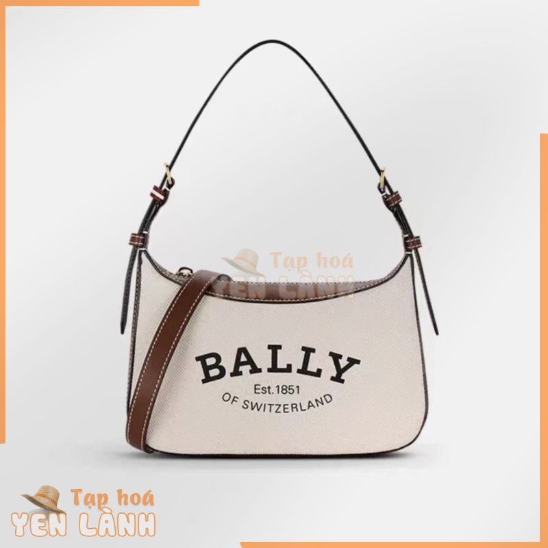 Bally Túi Xách tote canvas Khâu Da Thật Ngăn Chứa Rộng Cầm Tay Cho Nữ ba777777-0827