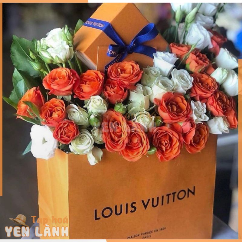 TÚI XÁCH TẶNG KÈM HOA LV, D IOR,HM HERMES,CARTIER (KHÁCH VIP, TẶNG QUÀ) KÈM TÚI GIẤY