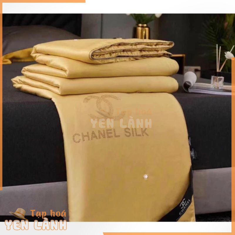 Chăn Tencel tơ tằm CHANEL full tem mác và túi xách