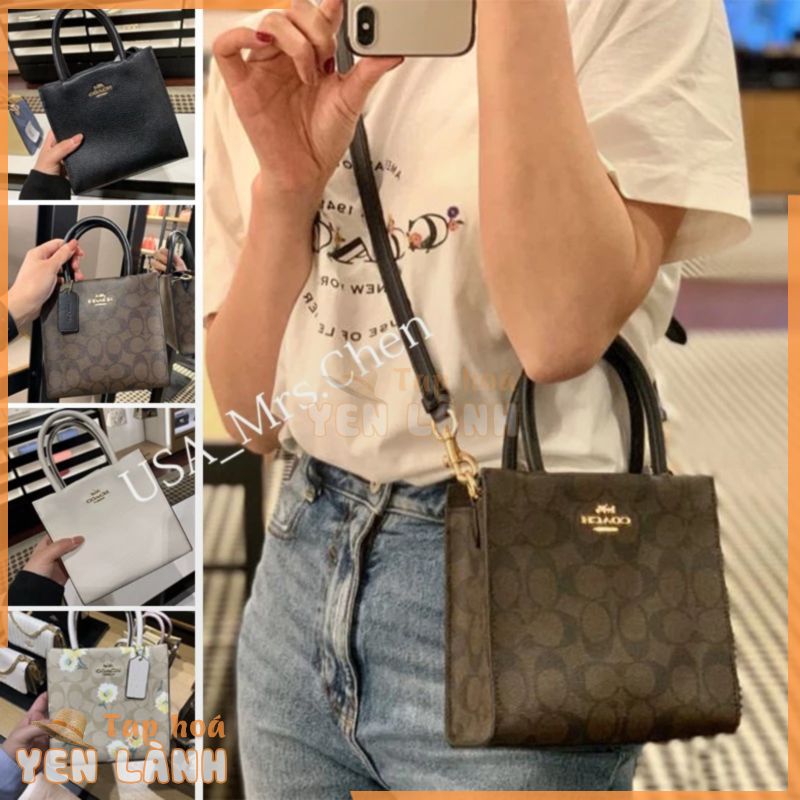 Giấy chứng nhận mua hàng chính hãng COACH CALLY messenger bag mini tote bag túi xách túi vuông nhỏ side balo