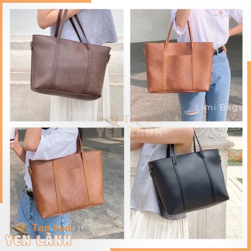 Túi Xách Tay Nữ Công Sở Thời Trang Tote Da Đựng Laptop 15 6 inch Bản To FANCY Limi bags