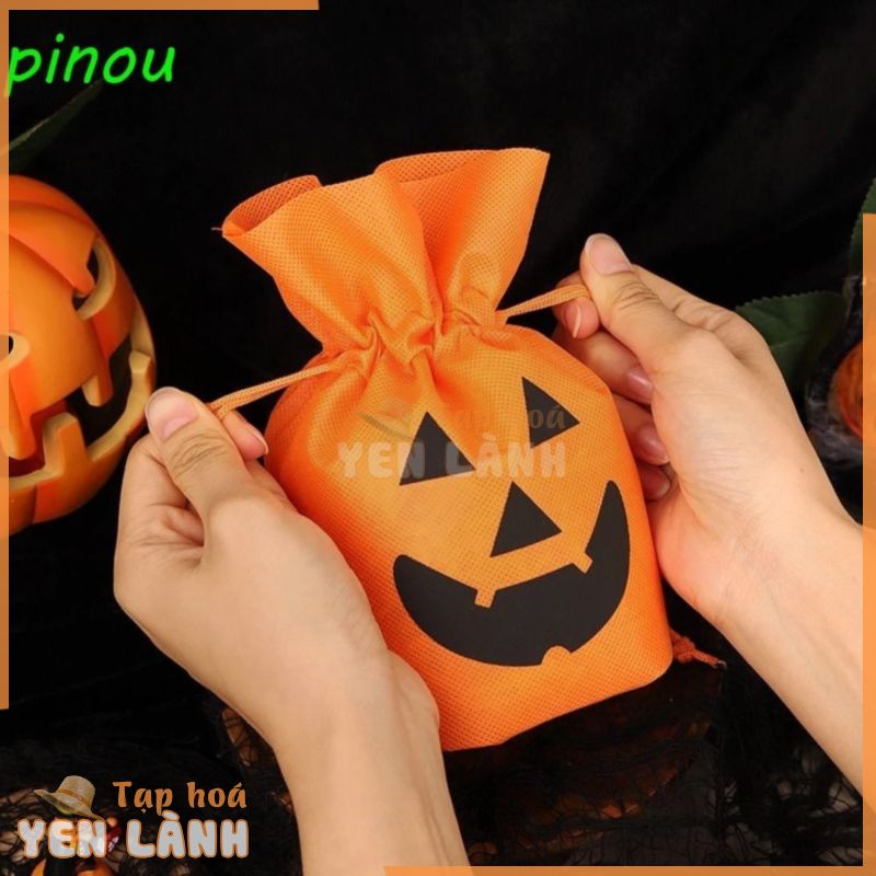 Túi Kẹo HỒNG Halloween, Túi Xách Trang Sức Người Tổ Chức Túi Quà Bí Ngô, Đa Năng Dung Tích Lớn Màu Đen Bao Bì Ví Đựng Tiền Xu Dây Rút Túi Bảo Quản Ngày Của Các Thánh