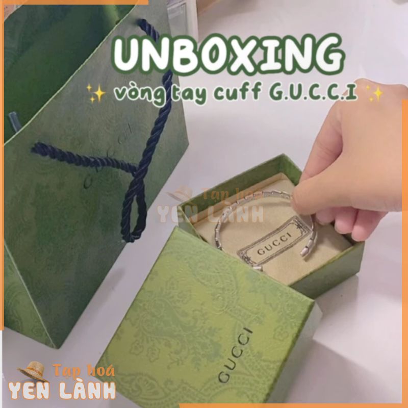 Vòng tay nữ Gucci Dongdaemun snake 2019 -Vòng tay cuff titan- không han gỉ-Full box,túi xách