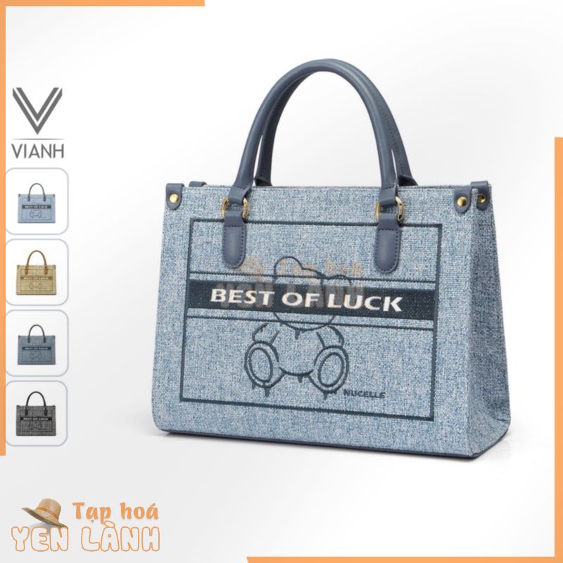 Túi xách nữ Nucelle to size lớn tote bag thời trang hàng hiệu đẹp Best of Luck 1171901 đi làm công sở