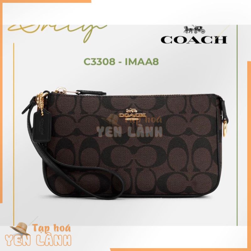 [Chính Hãng] [Bill Điện tử US] Túi xách COACH hàng hiệu – Nolita 19 In Signature Canvas C3308