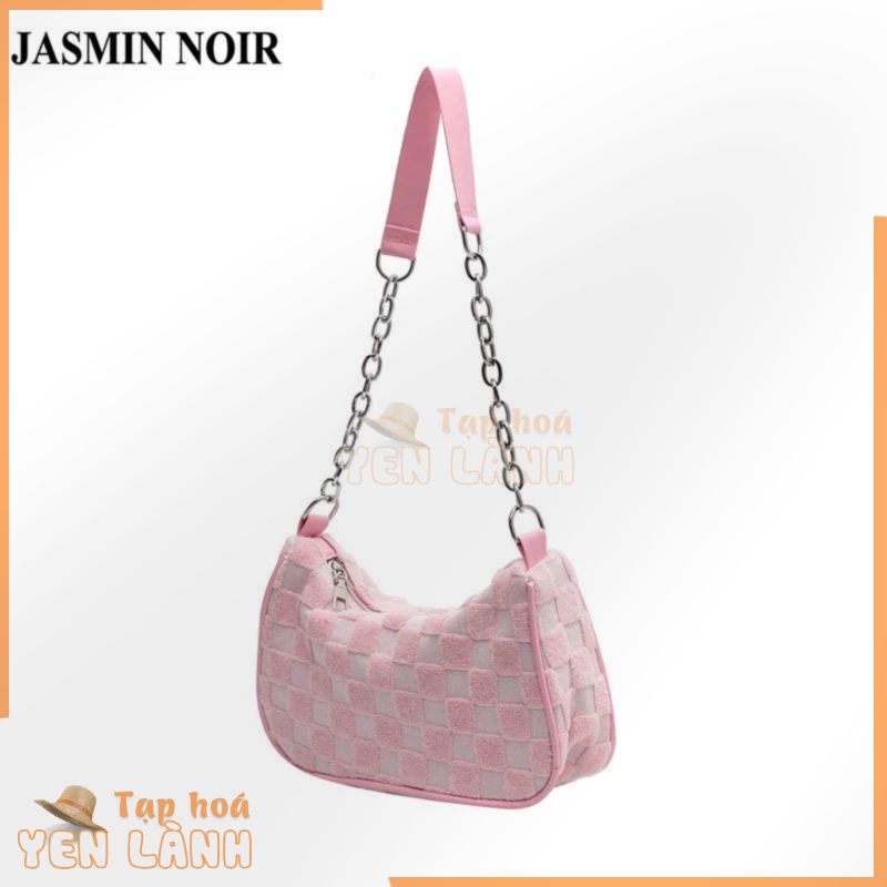 Túi xách tay đeo vai JASMIN NOIR vải canvas sành điệu thời trang dành cho nữ