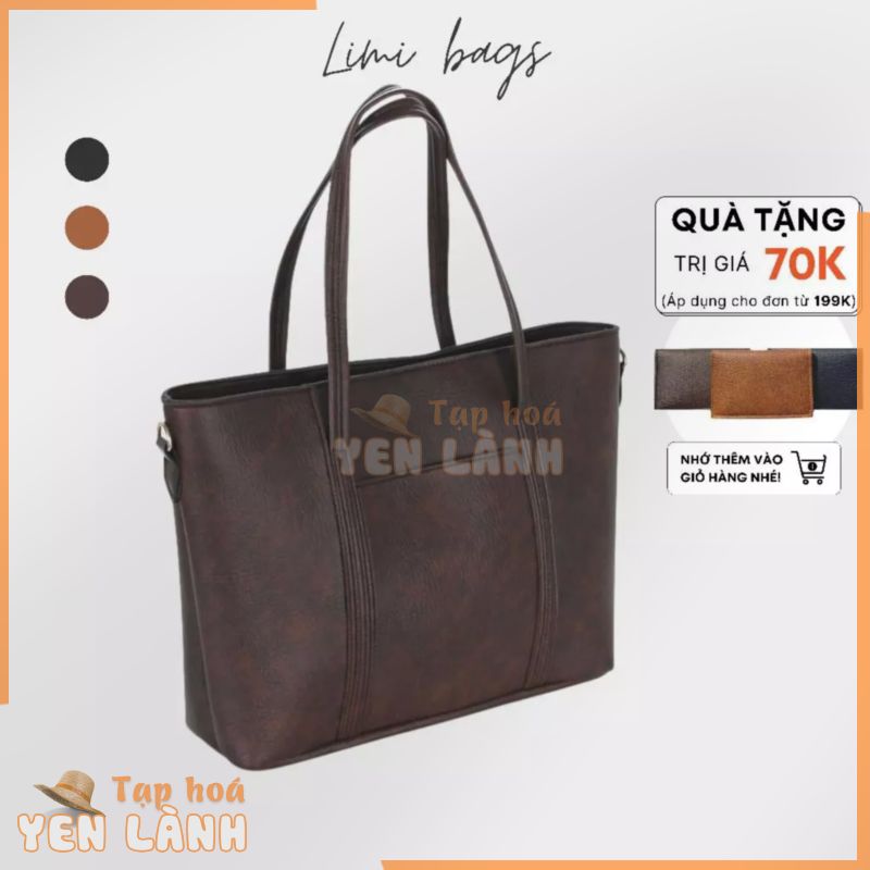 Túi Xách Nữ Công Sở Da Đựng Laptop Thời Trang Tote size lớn đi học đi làm đi dạy A4 FANCY Limi bags