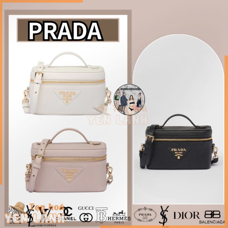 hàng hiệu Túi xách mini bằng da Prada/túi nữ/túi xách/túi đeo vai/phong cách mới nhất